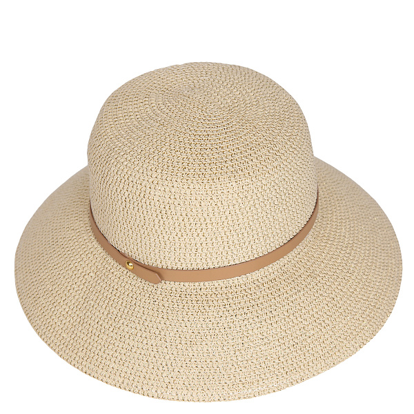 Шляпа женская пляжная бежевая