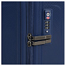 Синий компактный чемодан из полипропилена